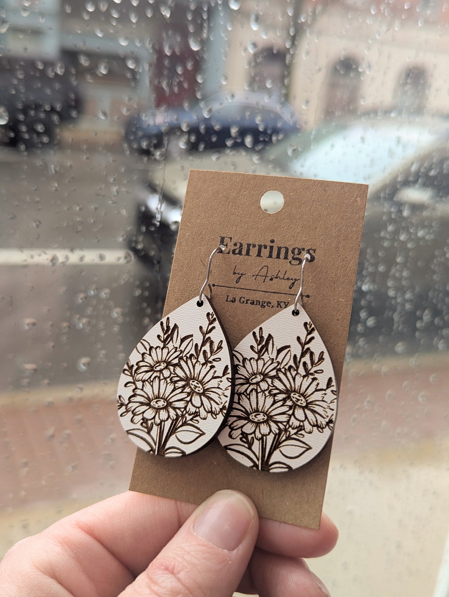 Boho Floral Teardrop