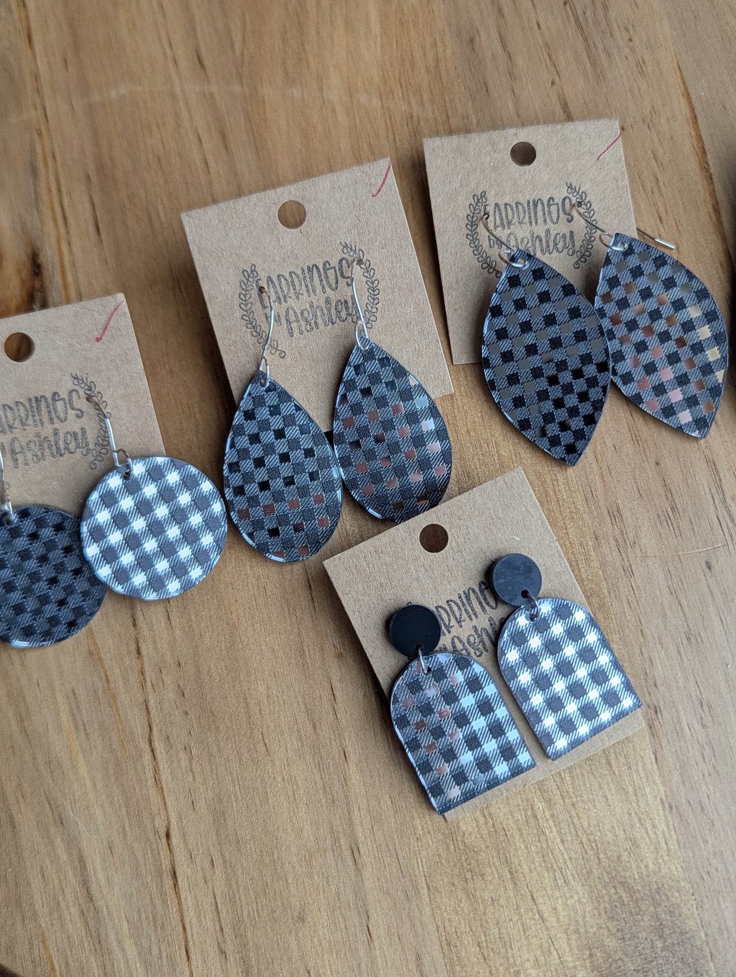 Silver Metallic Plaid
