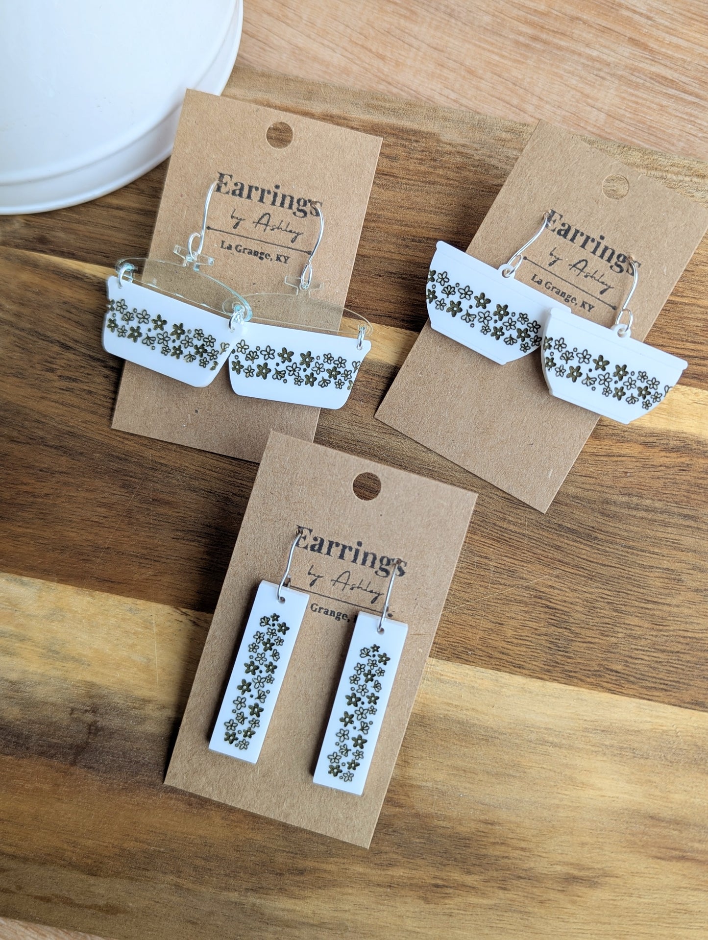 Vintage Bowl - Green Floral