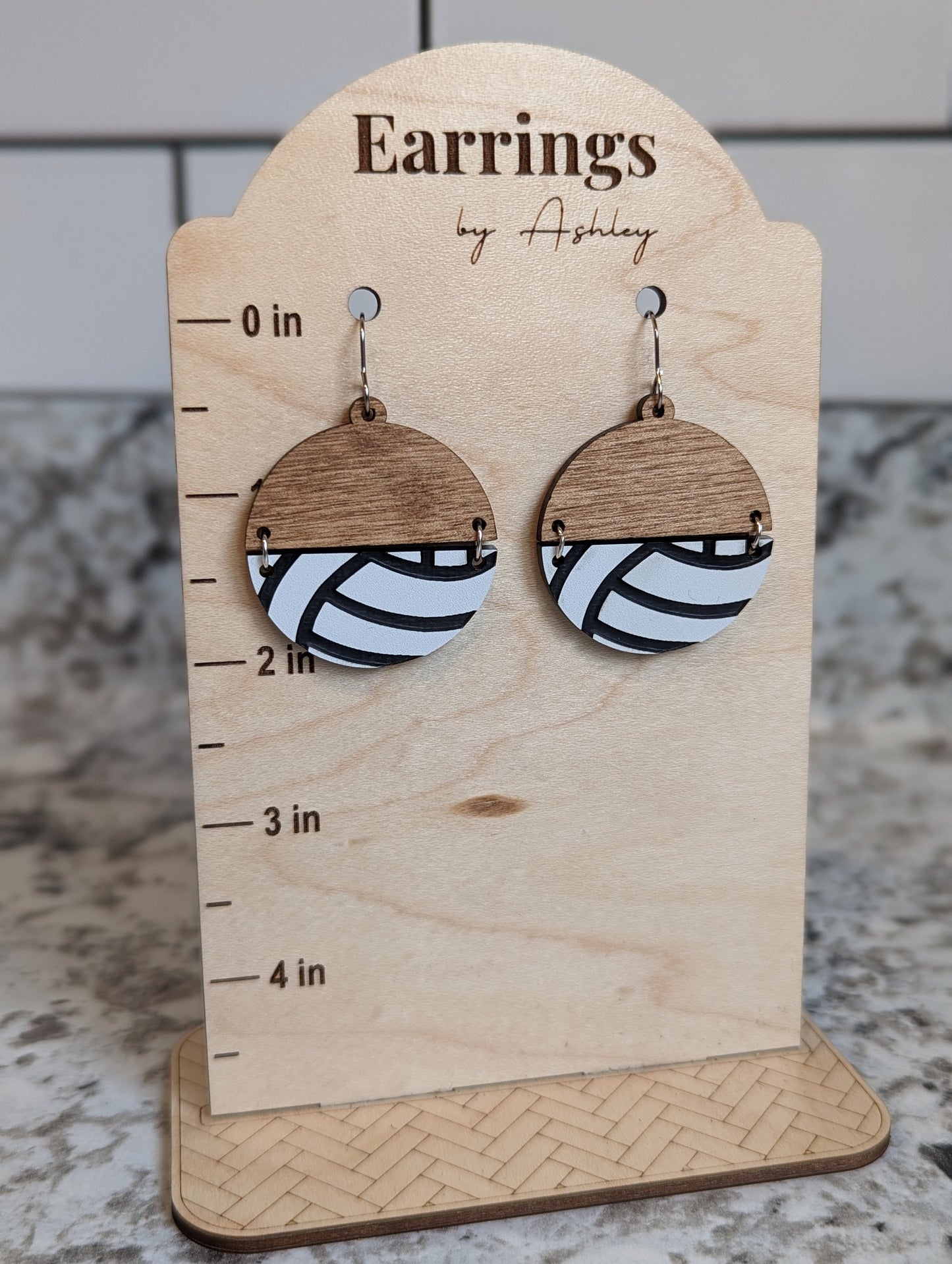 Half Stained Volleyball