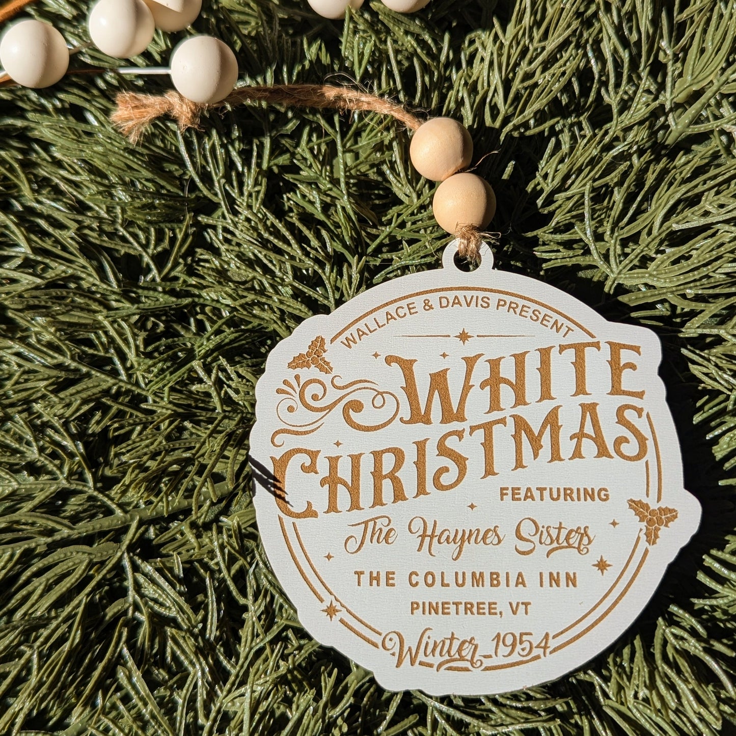 White Christmas Ornament