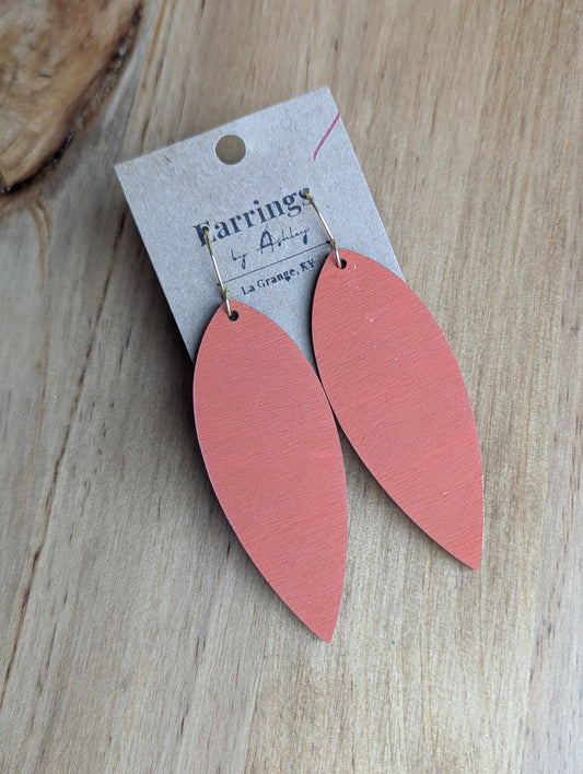 Burnt Orange Long Wood