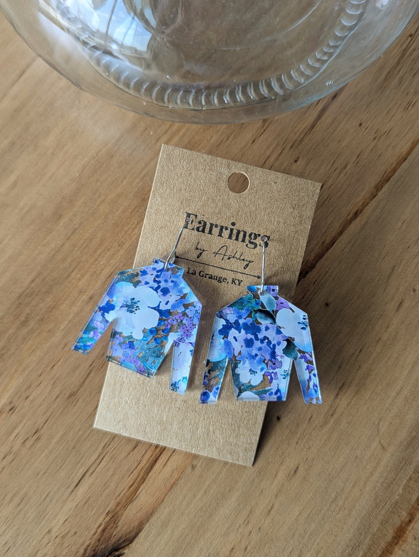 Blue Floral Jockey Silk