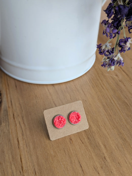 Druzy - Coral Pink