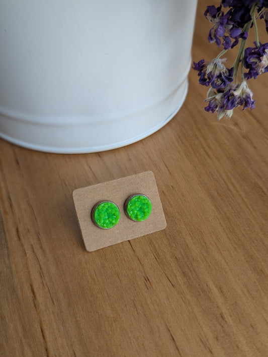 Druzy - Neon Green