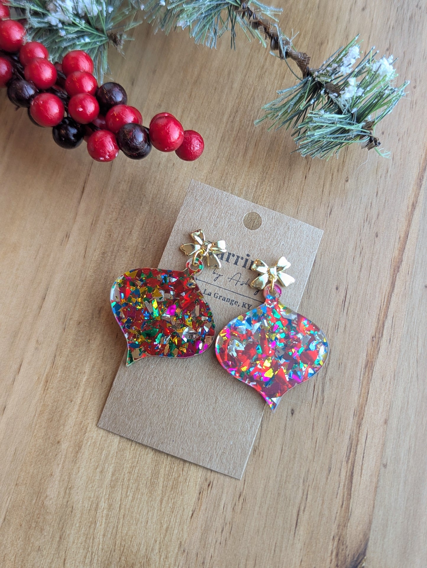 Multi Glitter Ornament