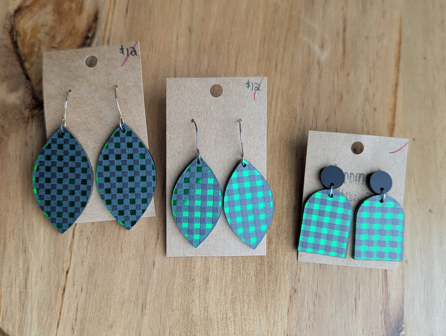 Green Metallic Plaid