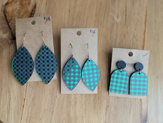 Green Metallic Plaid