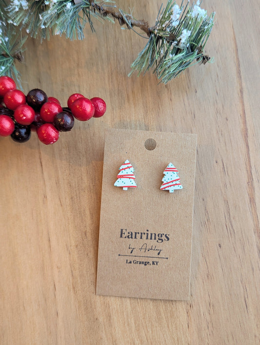 Christmas Tree Cake Stud