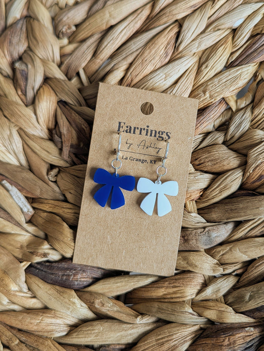 Little Bows Blue & White