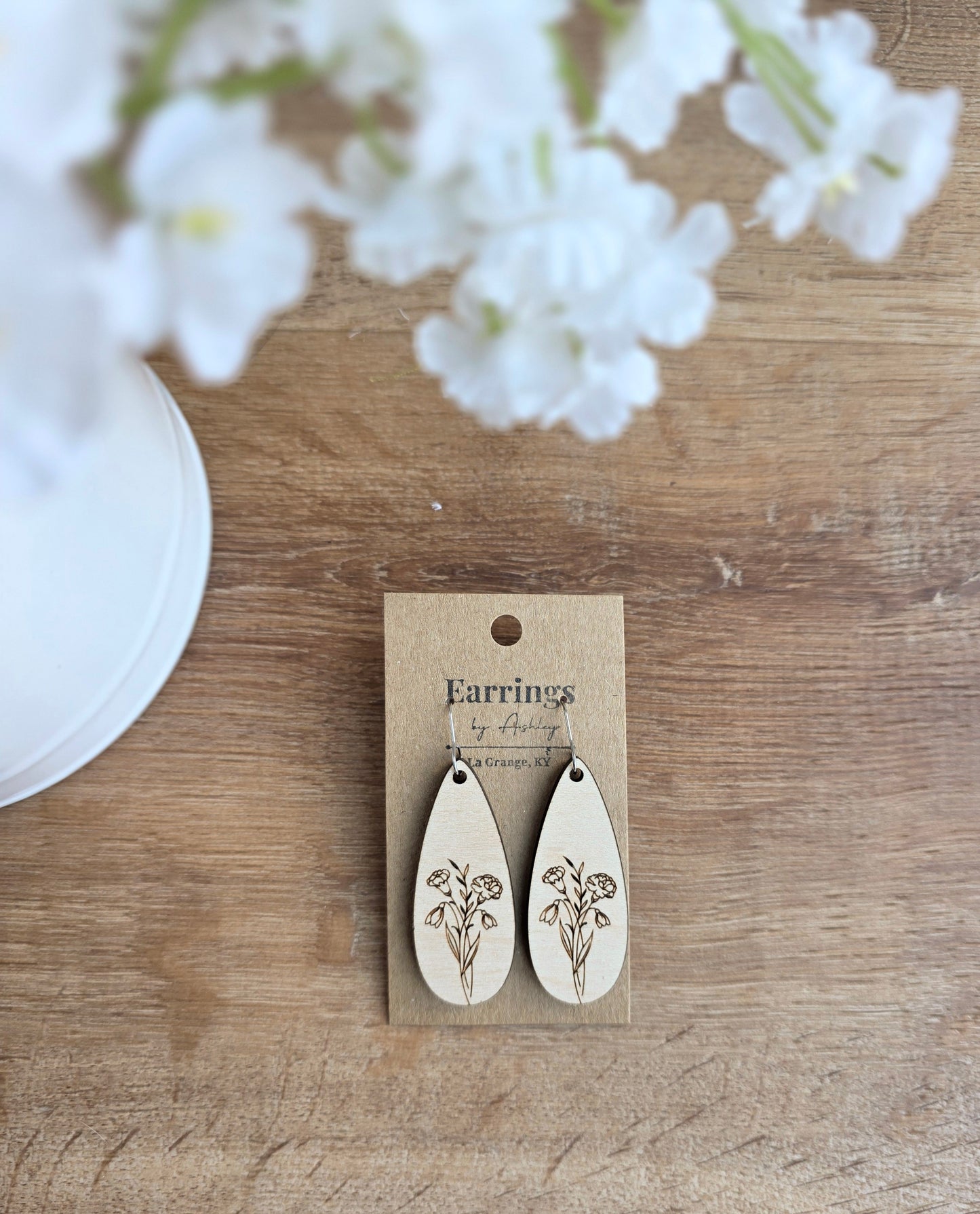 January- Carnation & Snowdrop