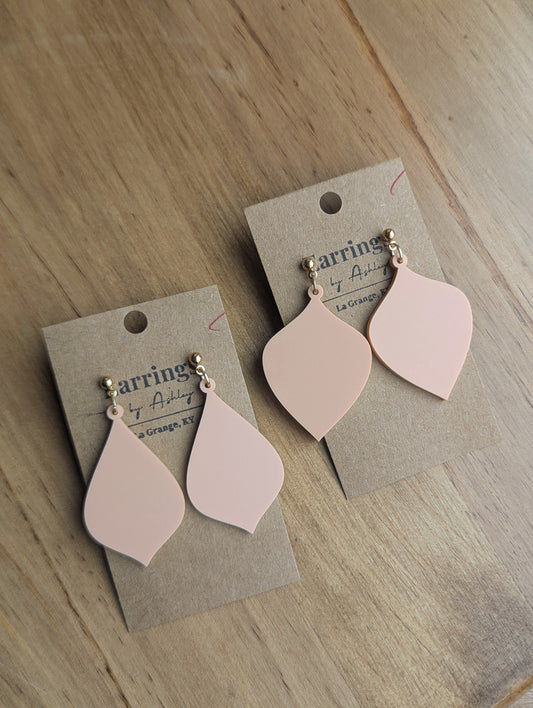 Peach Drop Earring
