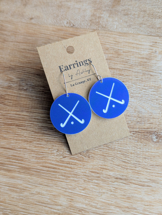 Field Hockey blue & white