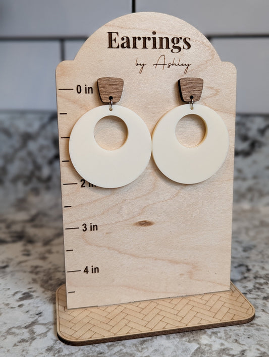 Wood Stud Top Circle