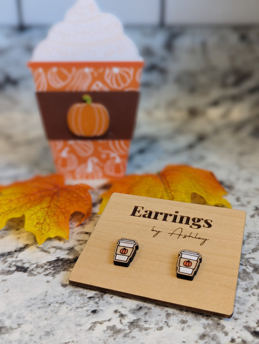 Pumpkin Spice Latte Stud