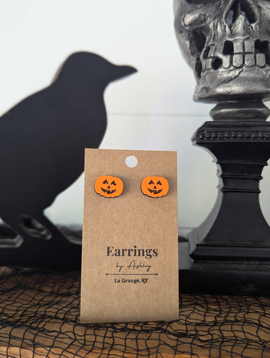 Jack O Lantern Stud