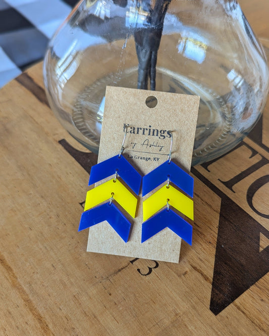 The Lucky Few - Blue & Yellow Chevron